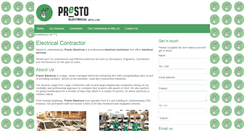 Desktop Screenshot of prestoelectrical.co.za